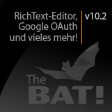 The Bat! v10.2 mit RichText-Editor und Änderungen bei Gmail OAuth