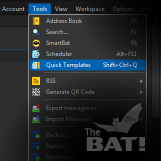 Полезные инструменты The Bat!: Быстрые шаблоны