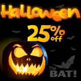 Genießen Sie 25% Halloween-Rabatt auf The Bat!