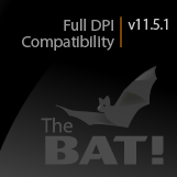 Improved DPI Support in The Bat! v11.5.1.1